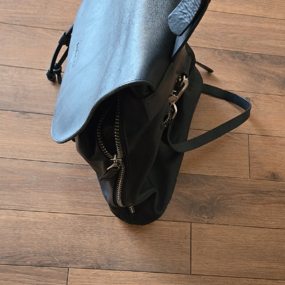 RUDSAK Black Leather Bag with Silver Hardware - Picture 2 of 5